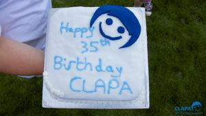 CLAPA 2014 Bocketts Farm CLAPA birthday cake