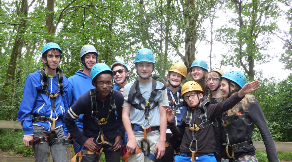 A group of young people from CLAPA on an adventure holiday