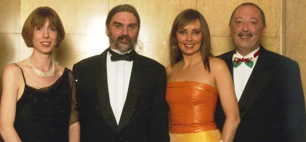 Carol and Anton Vorderman along with CLAPA's then-CEO Gareth Davies and his wife at our 25th Anniversary Ball
