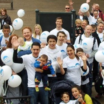 a group of supporters at our awareness week sponsored walks