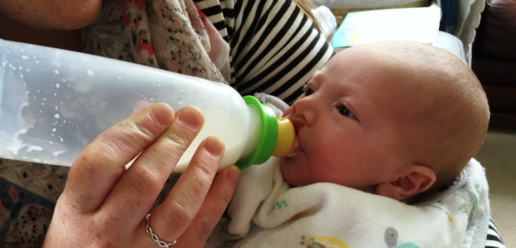 cooled boiled water for babies wind