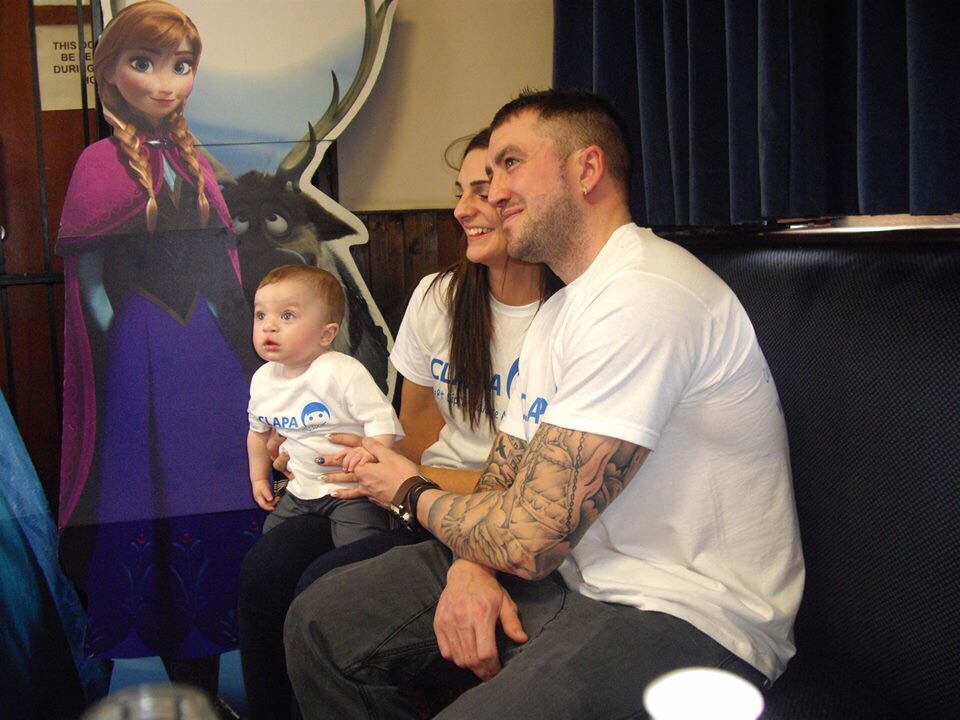 Tanya and Dean with their son Brooklyn.