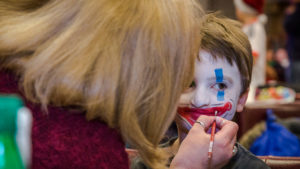 Face painting at Christmas 2014 South London & Surrey