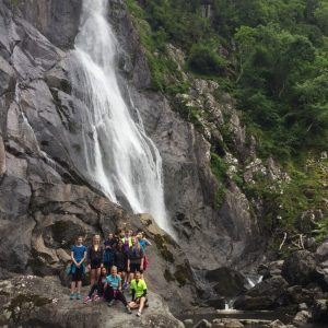 Lunch at Aber Falls - Queen's School Cyclists