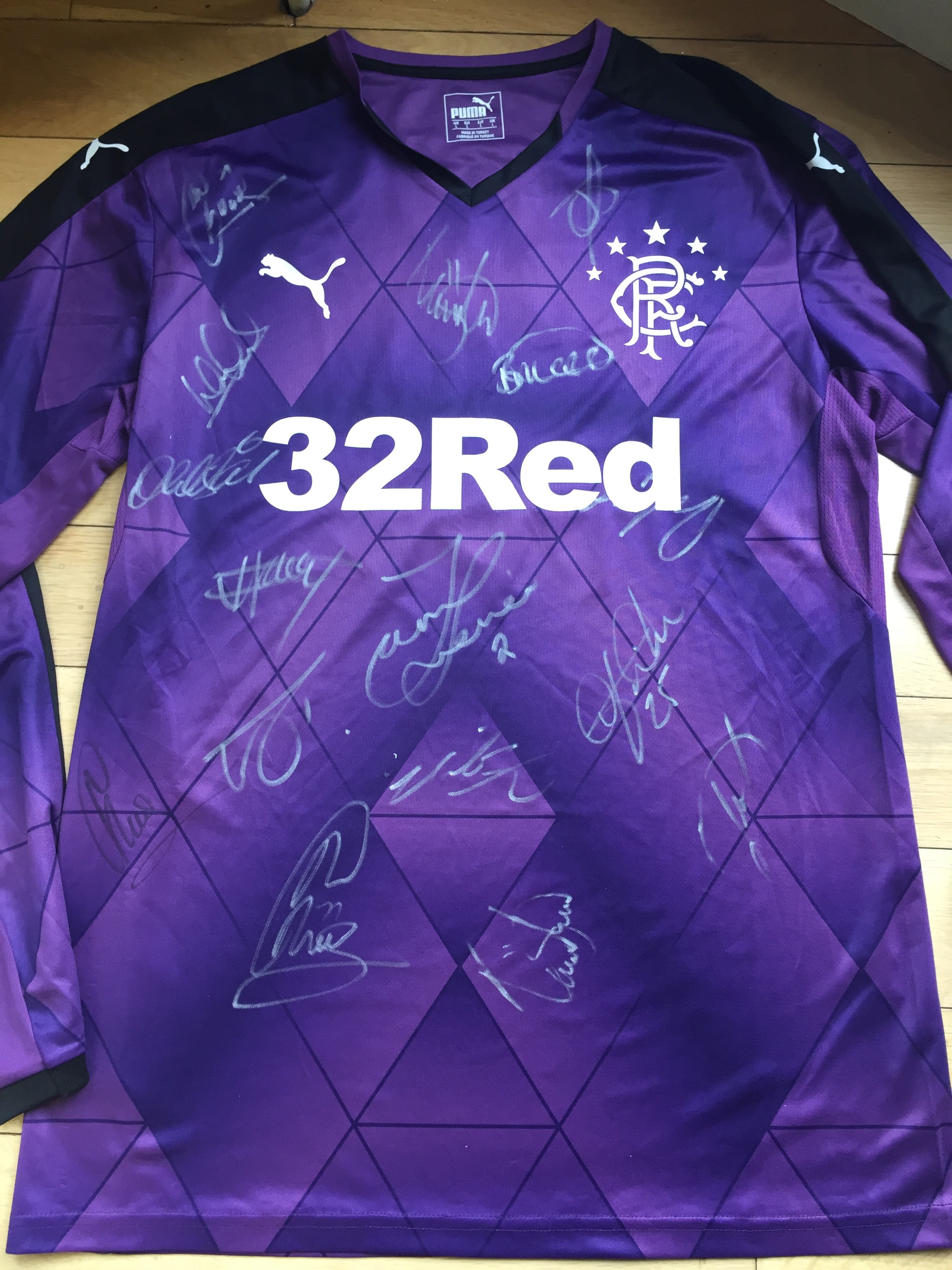 purple rangers jersey