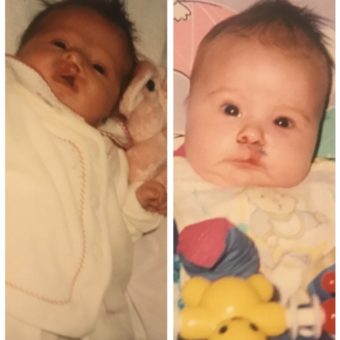 Georgina as a baby