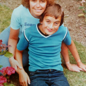 Paul (aged 10) and his Mum in 1980