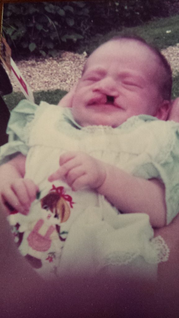 Stacey as a baby