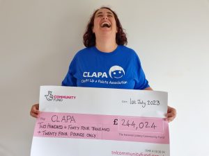 Lottery Fund Giant Cheque